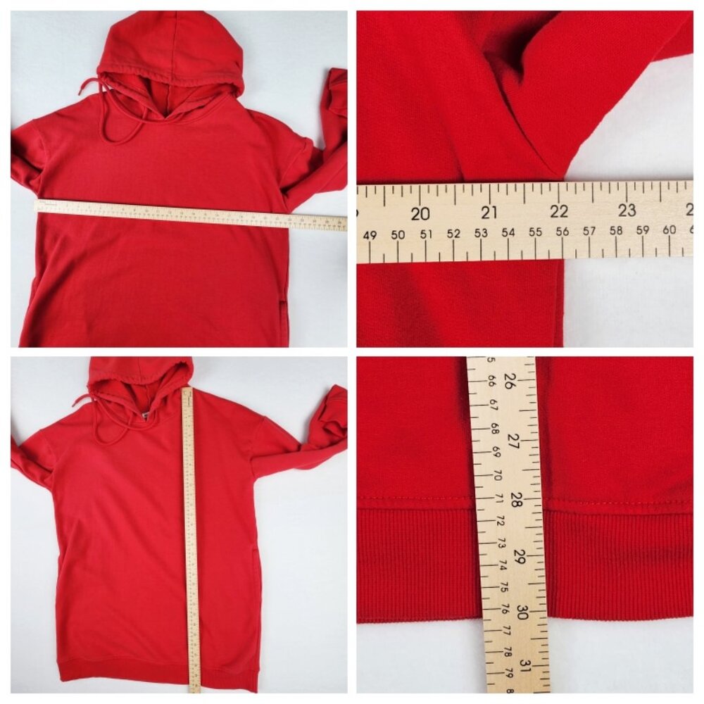 Zenana Outfitters Womens Oversized Hoodie Dress Size S/M Red - Picture 6 of 7